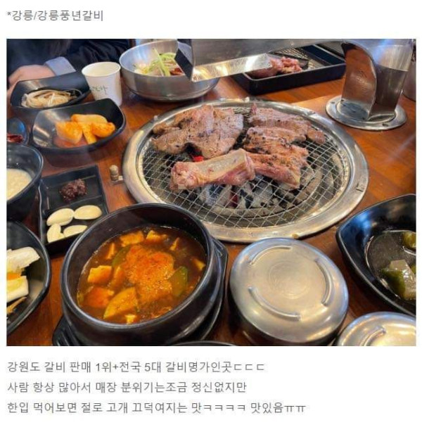 내돈내산 강원도 맛집 모음